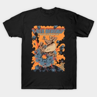 T Rex Revenge (Dark Background) T-Shirt